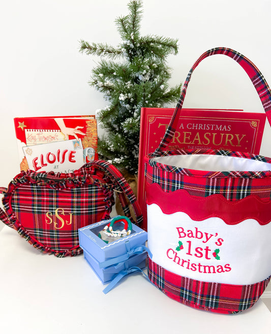 Baby's 1st Christmas Toy Tote/Gifting Bucket