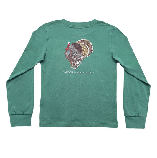 Turkey Boys Graphic Tee LS Green