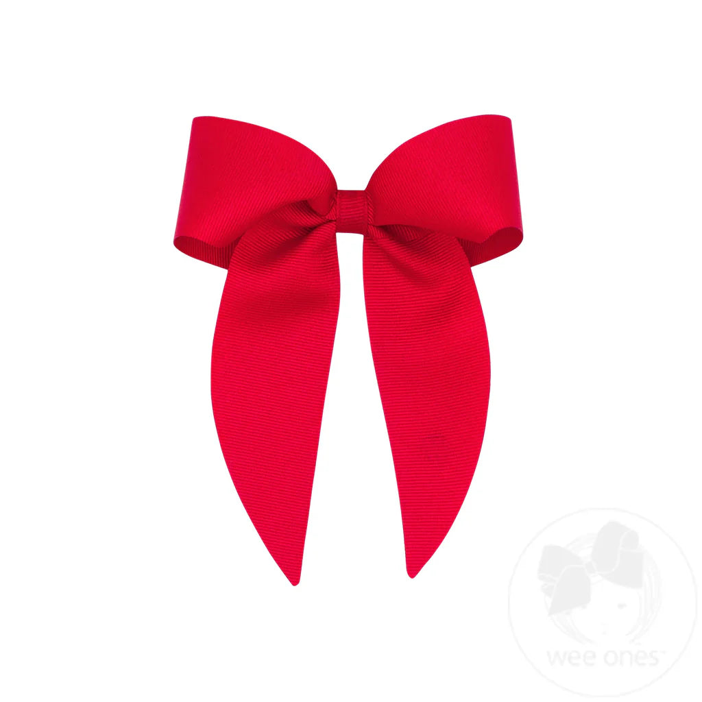 Medium Grosgrain Hair Bowtie with Knot Wrap and Whimsy Tails