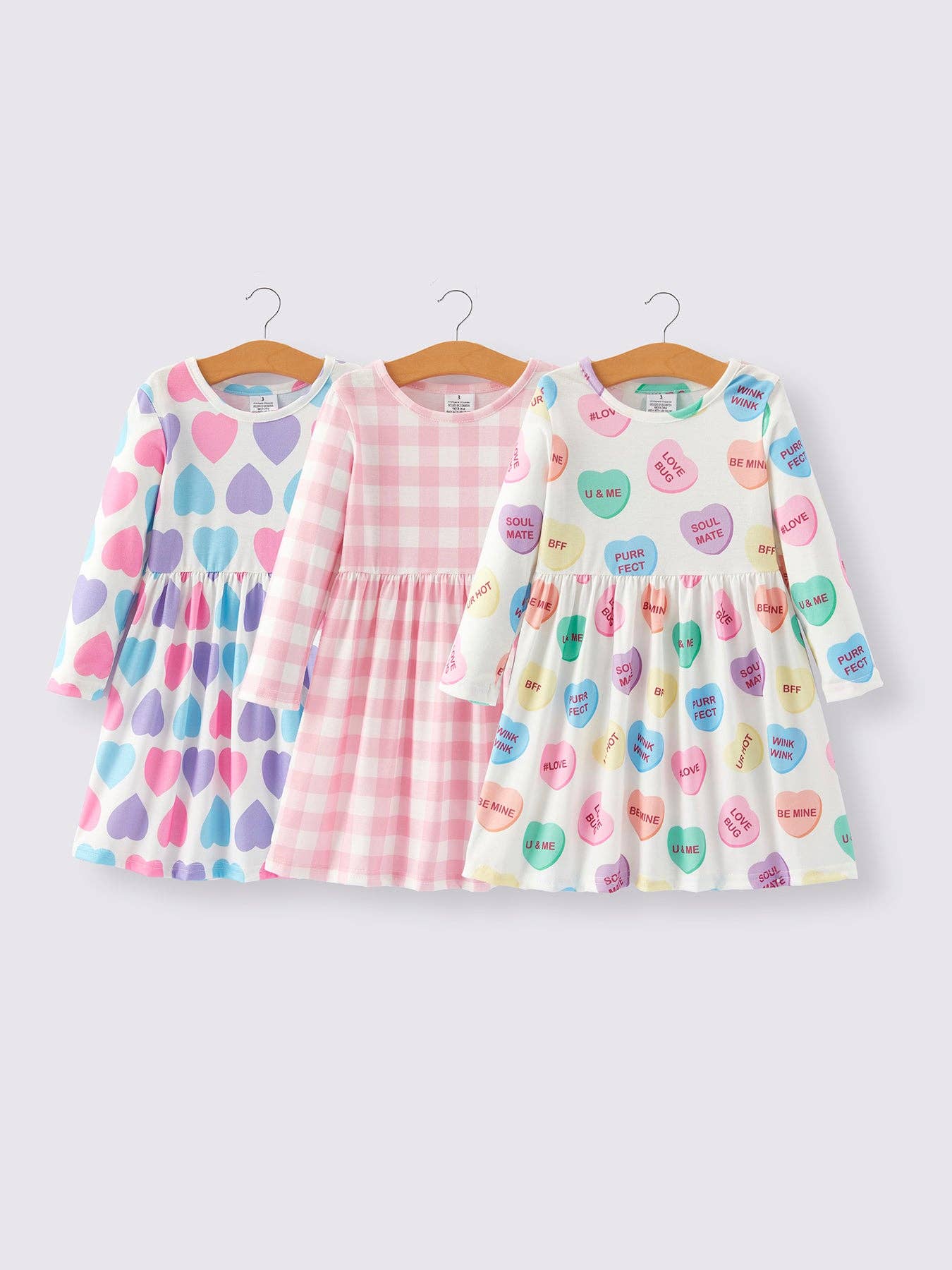 Girls Valentines Twirl Dress