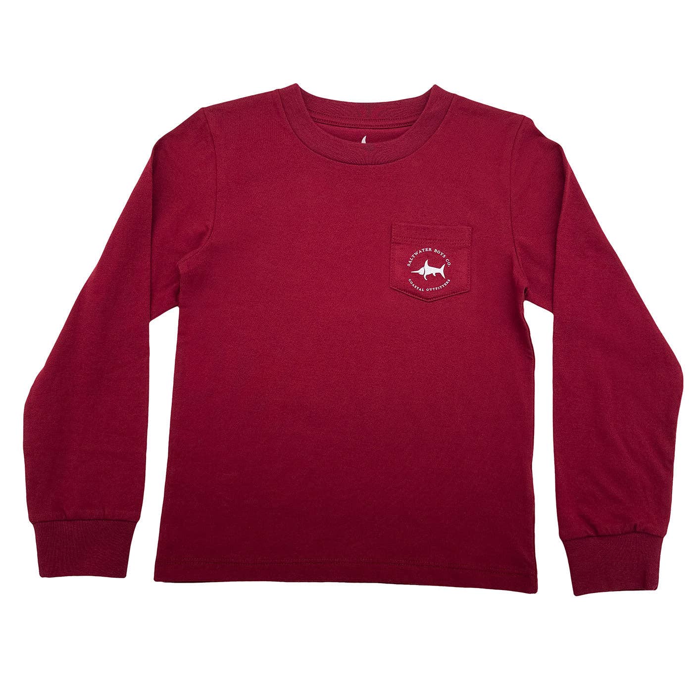 Deer Head Boys Graphic Tee LS Maroon