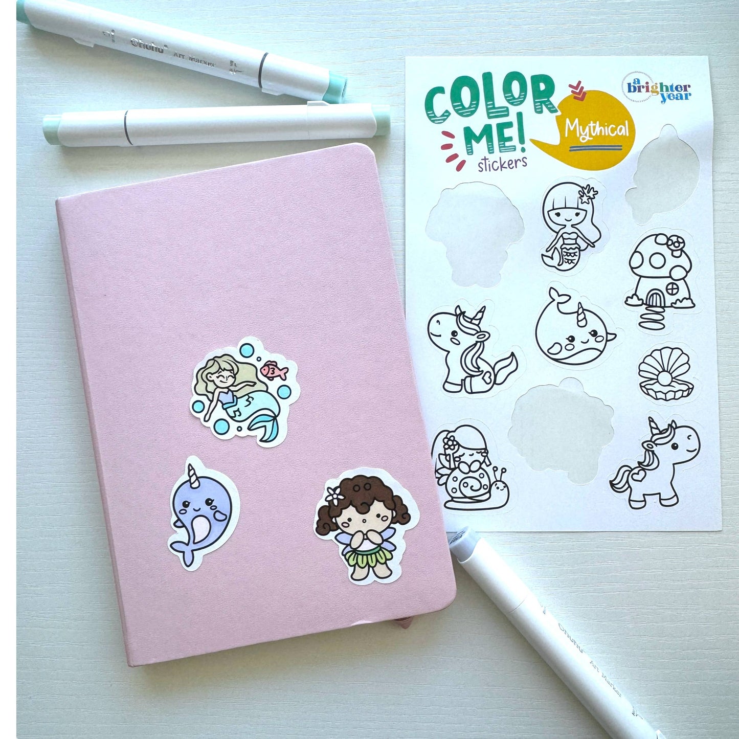 Color Your Own Mythical High Quality Sticker for Kids & Baby