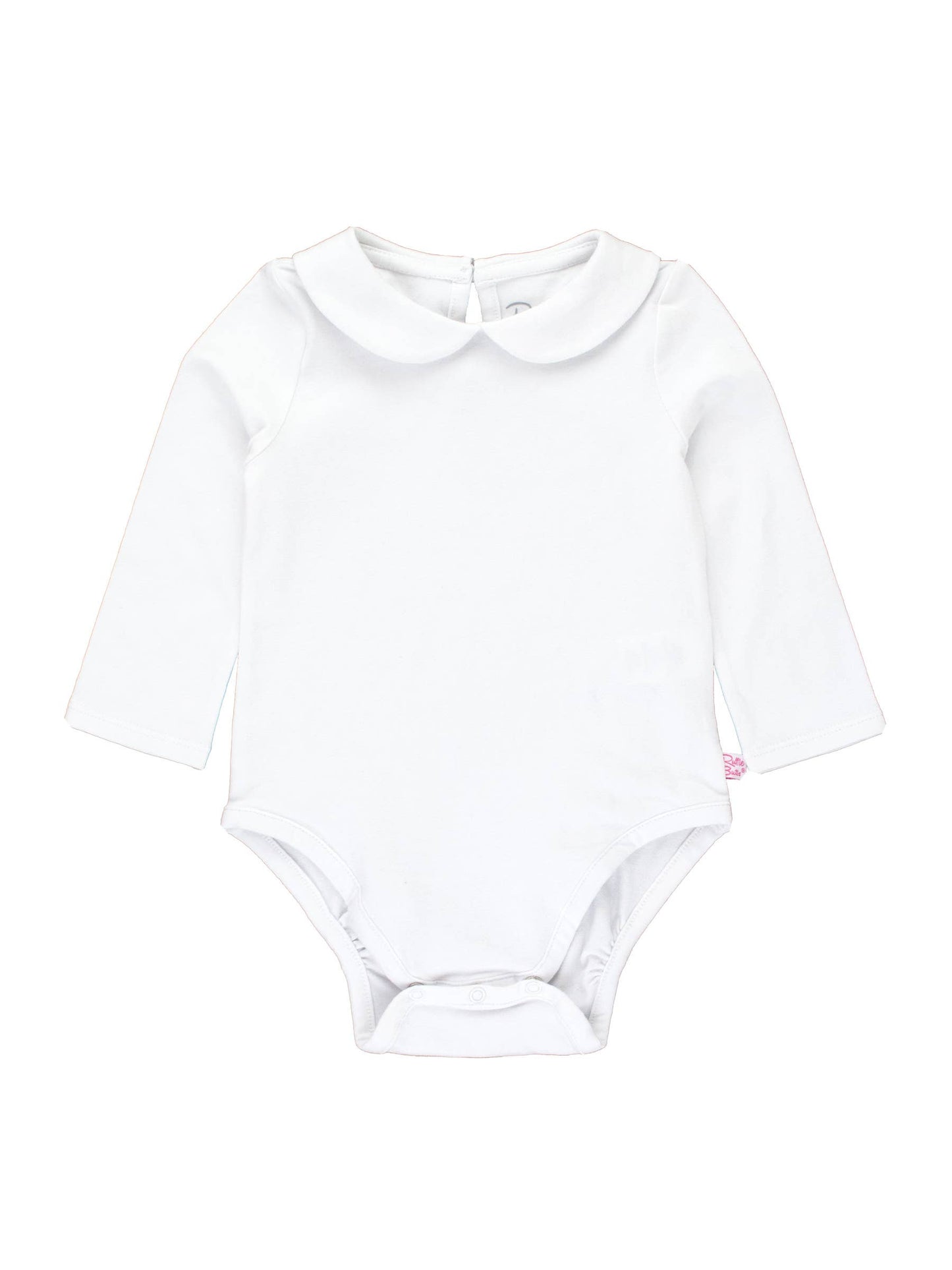 Baby Girls White Peter Pan Collar Bodysuit