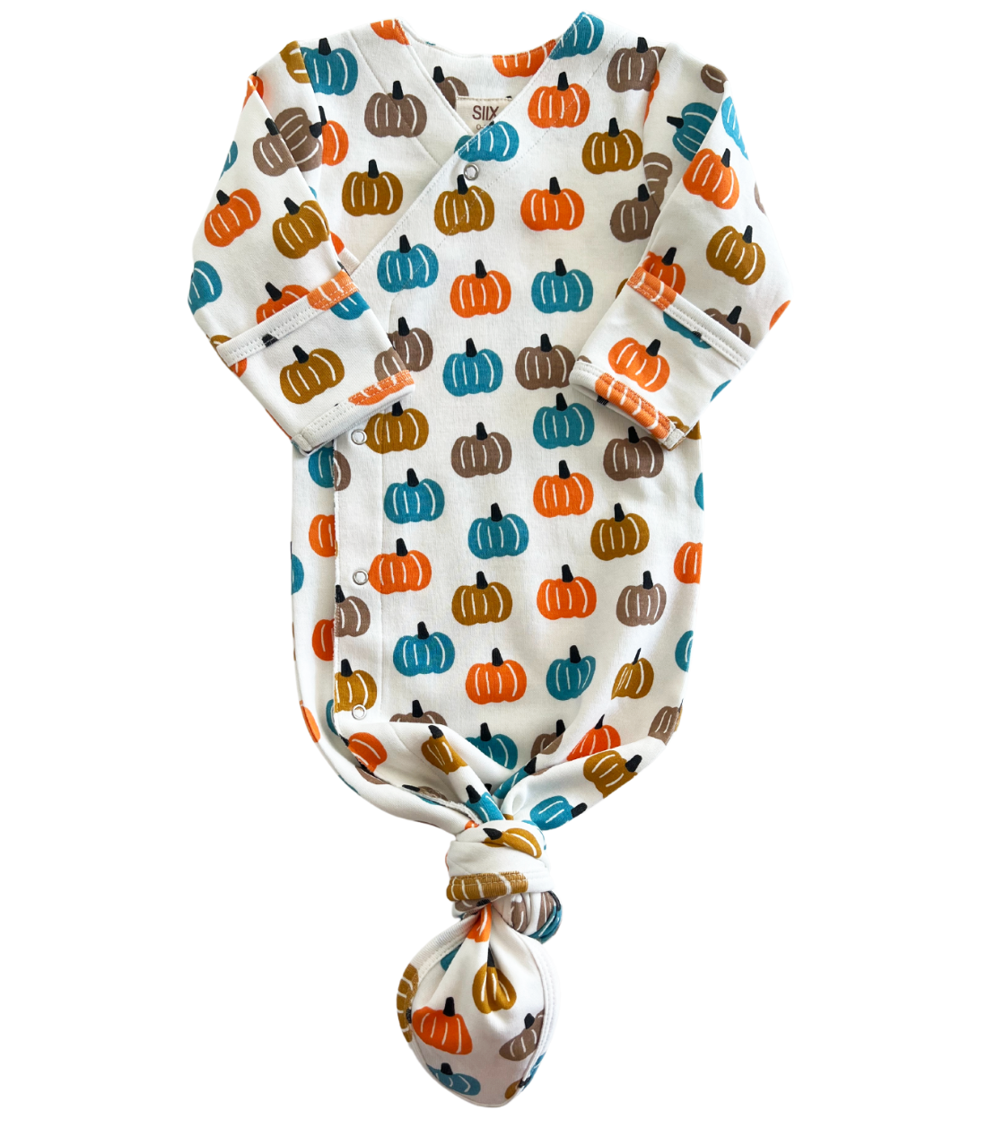 Pumpkin Patch / Organic Kimono Knot Gown (Baby - Kids)