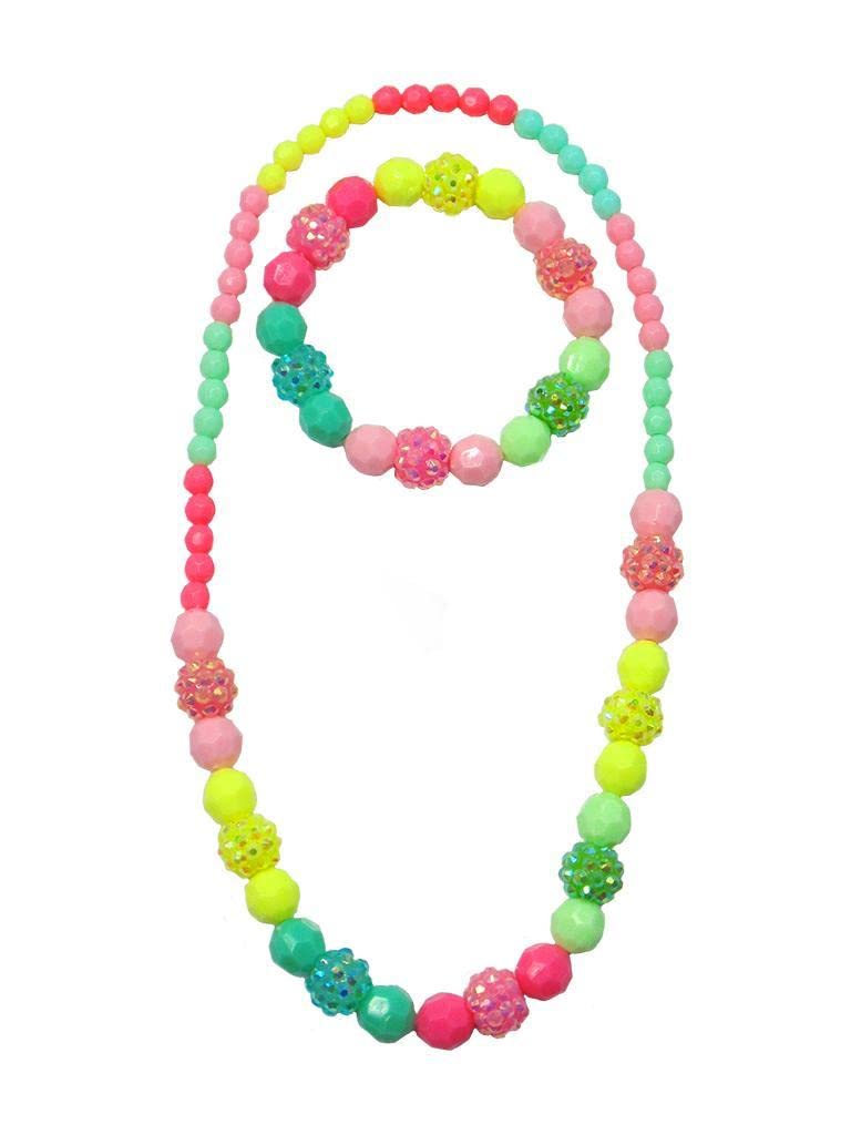 Vividly Vibrant Necklace & Bracelet Set, 2pc