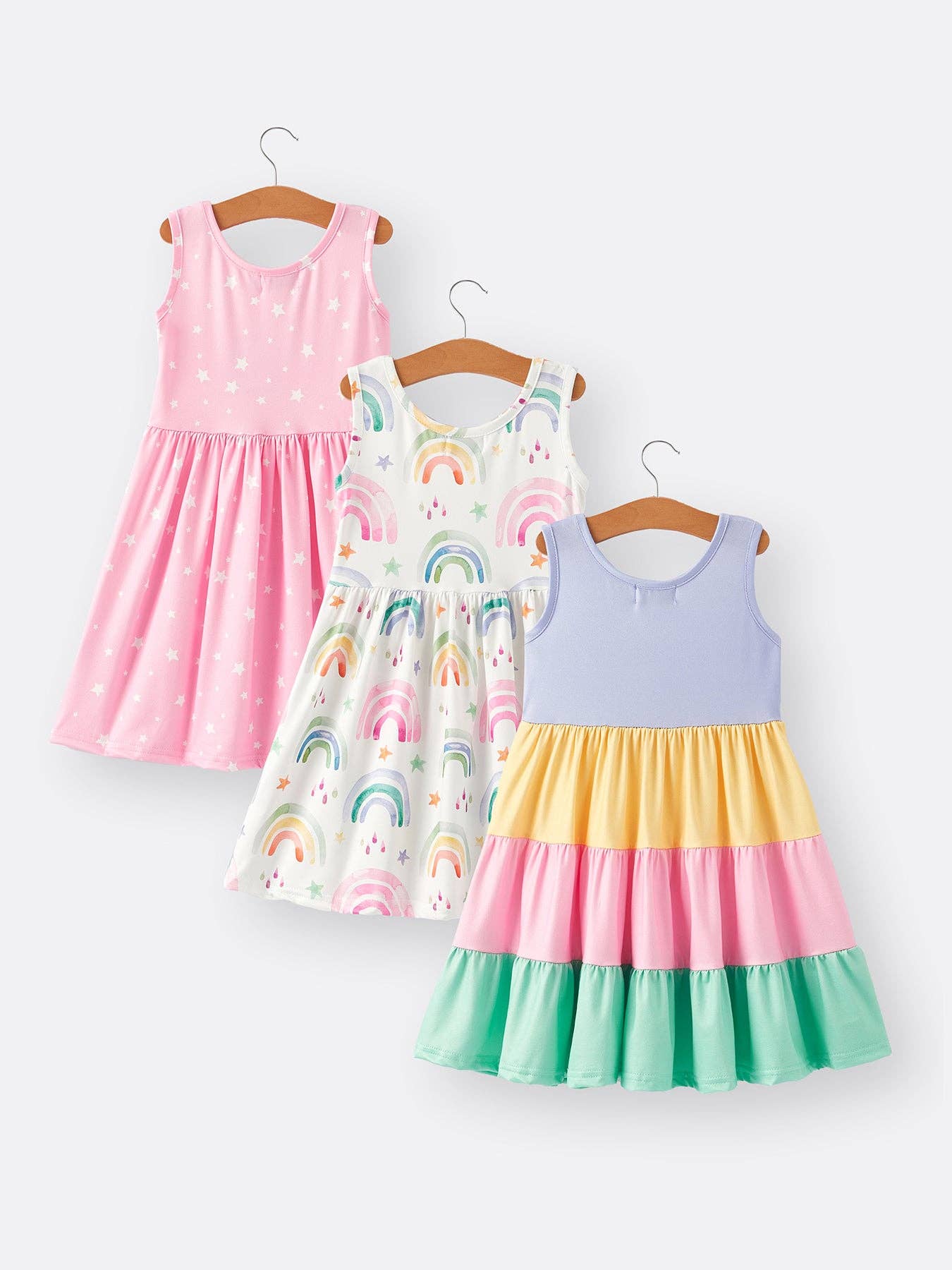 Rainbow Star Colorful Dresses