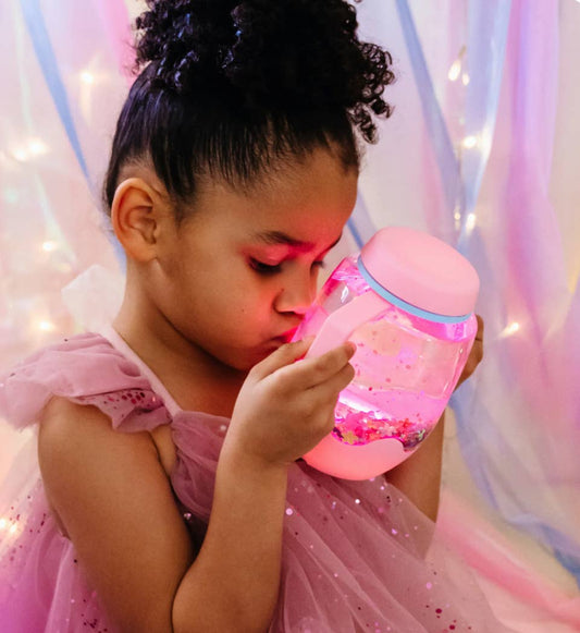 Bubblegum Pink Sensory Play Jar