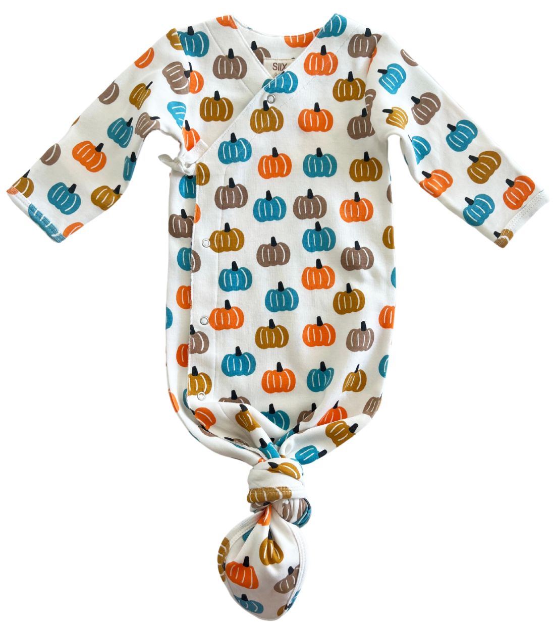 Pumpkin Patch / Organic Kimono Knot Gown (Baby - Kids)
