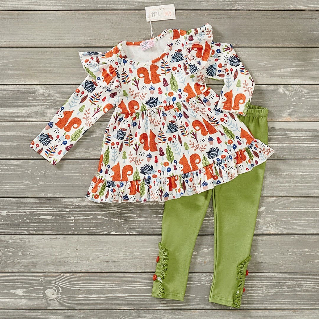 Squeaky Squirrel Pants Set