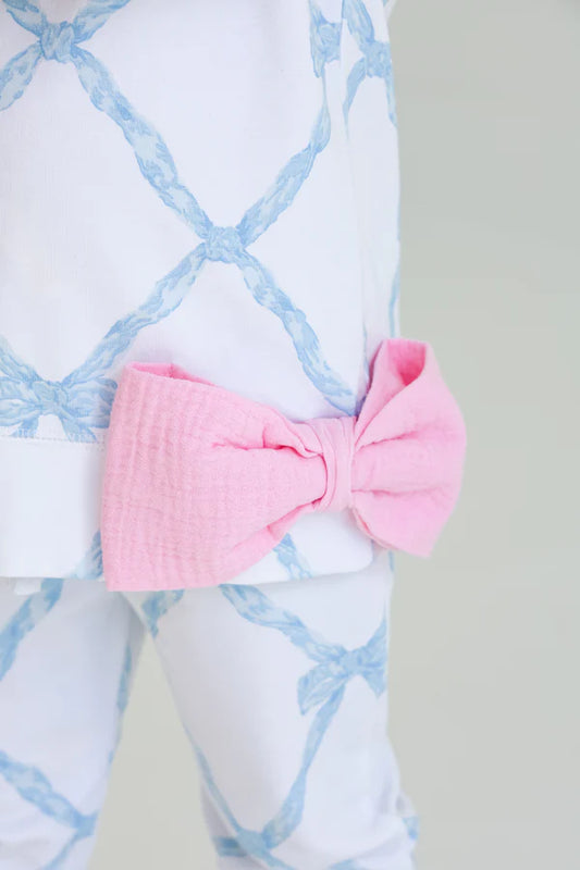 Cassidy Comfy Crewneck (Puff Sleeve-Bow)