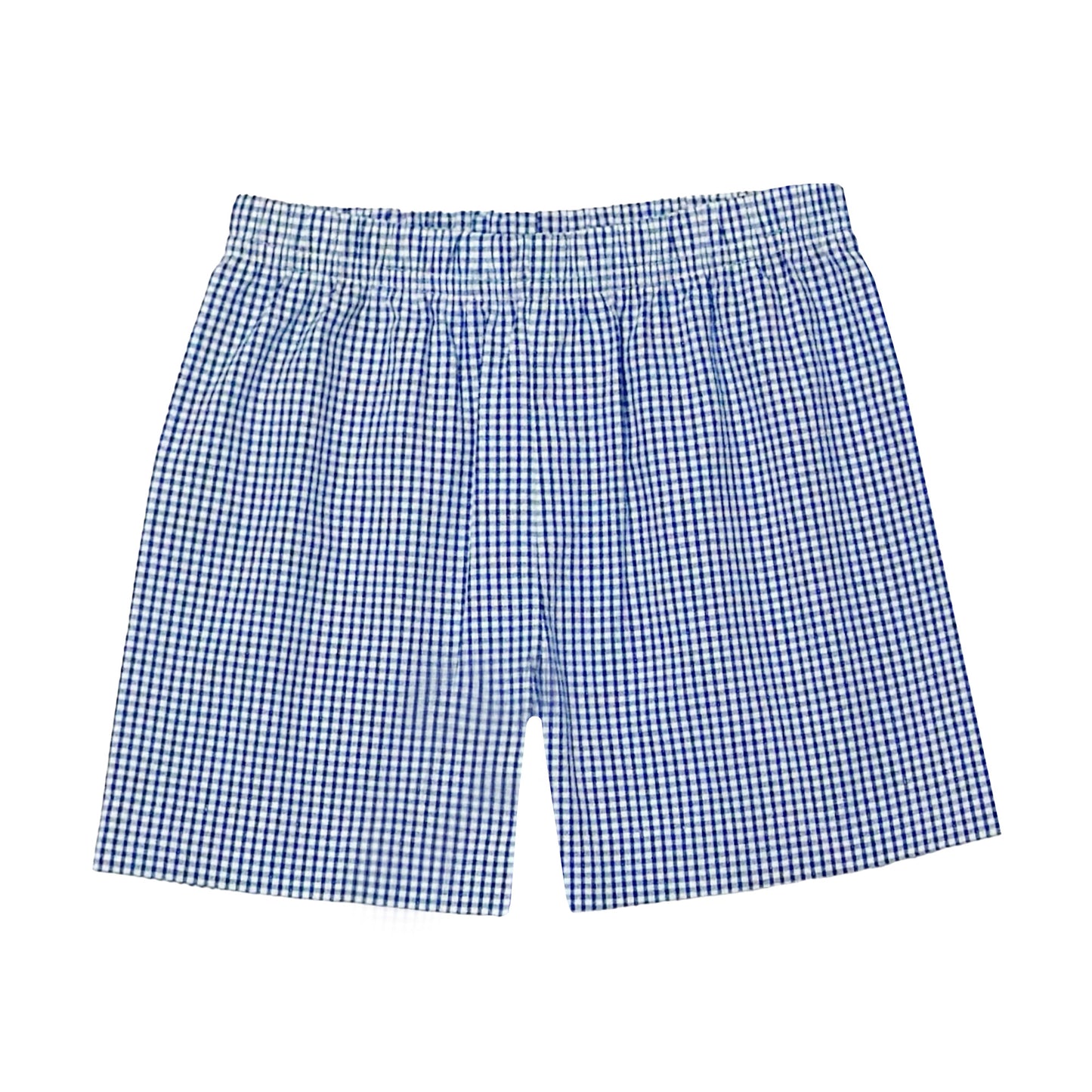 Leo Short Royal Micro Gingham