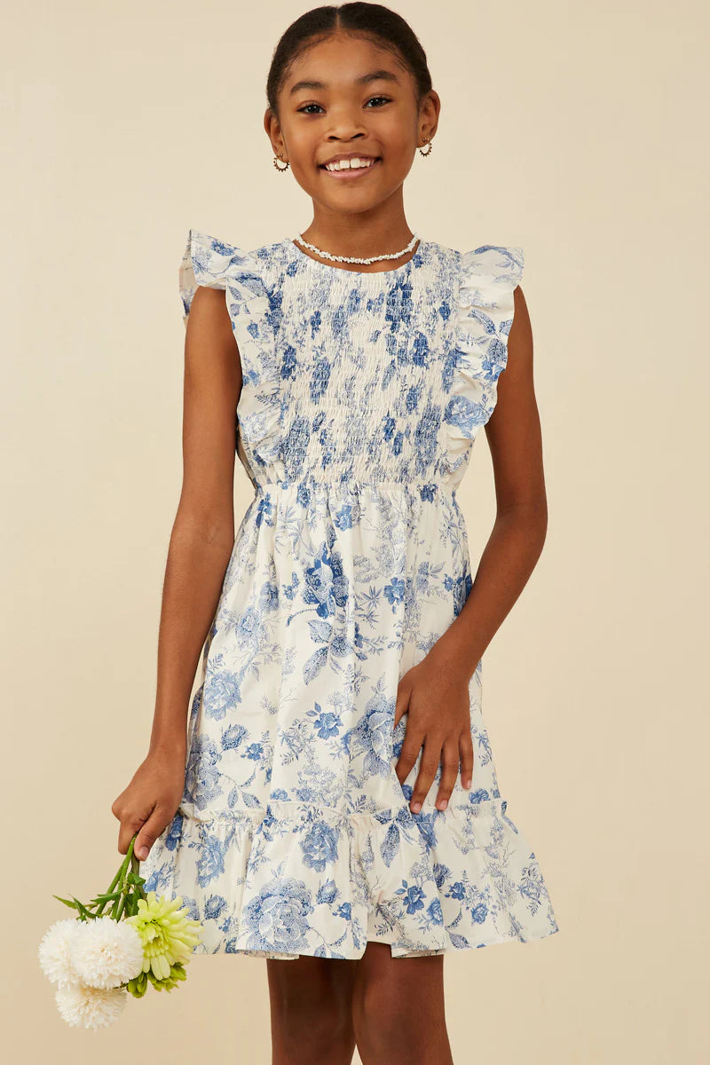 Floral Smocked Tiered Dress