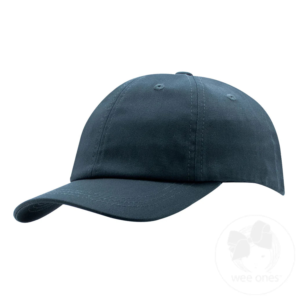 Boys and Girls Solid Cotton Twill Ball Cap