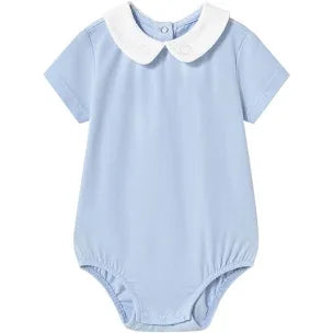 Blue Peter Pan Collar Baby Bubble