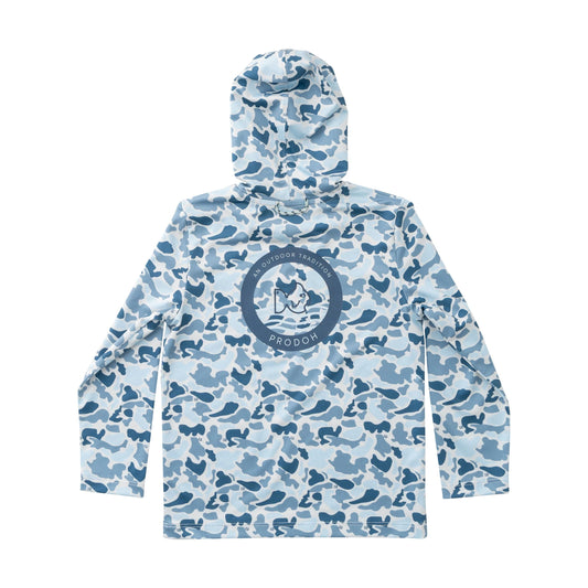 Kids Pro Performance Hoodie T-Shirt in Break Point Camo