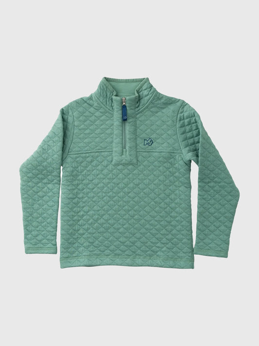 Kids Quilted Zip Pullover