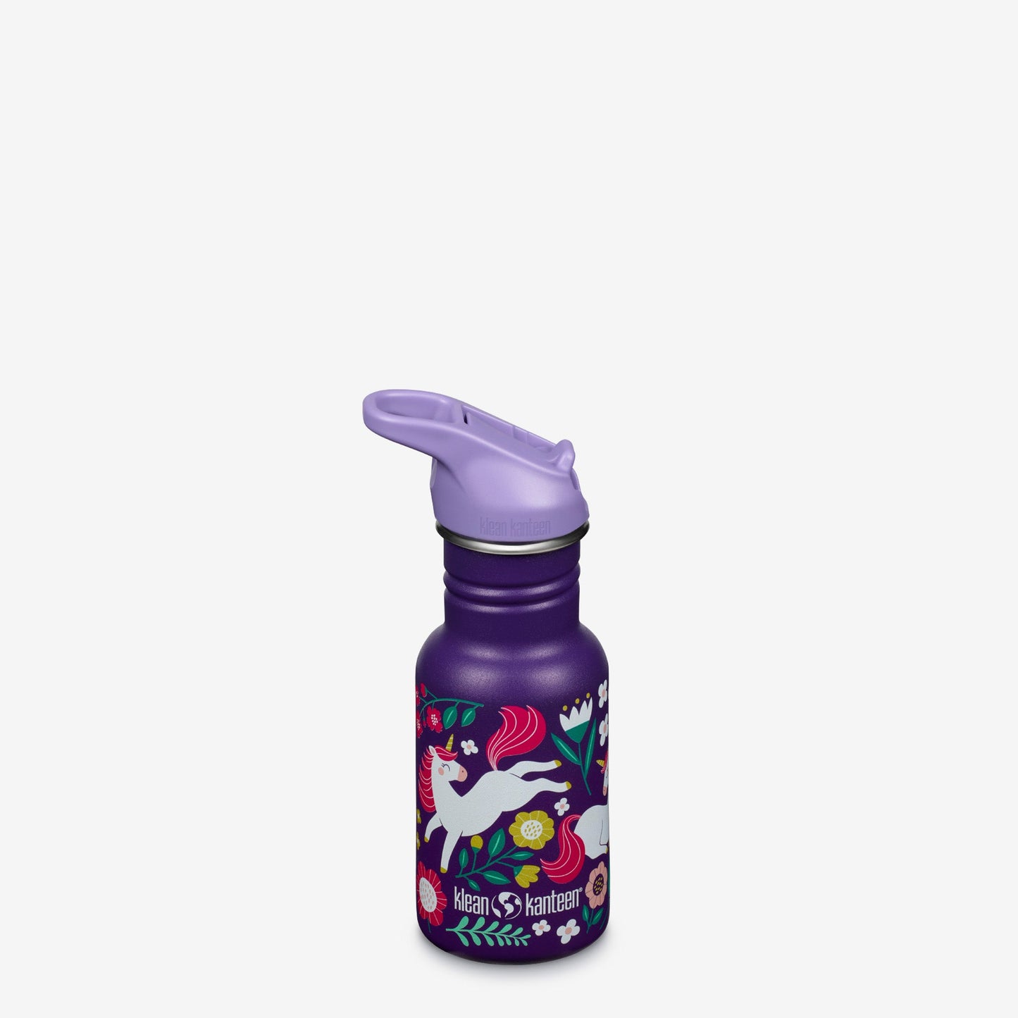 12 oz Classic Kid's Water Bottle with Flip Seal Sport Cap and Straw