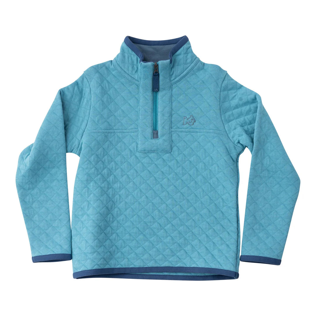 Quilted Zip Pullover