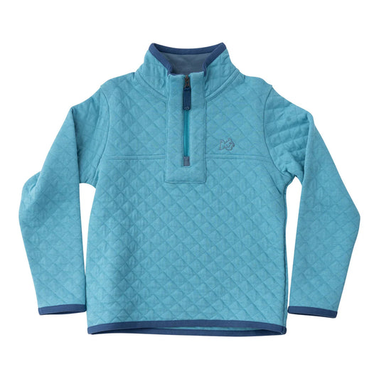 Quilted Zip Pullover