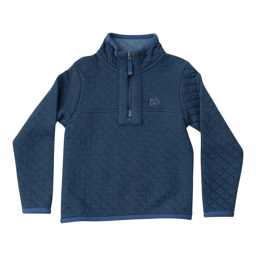Quilted Zip Pullover