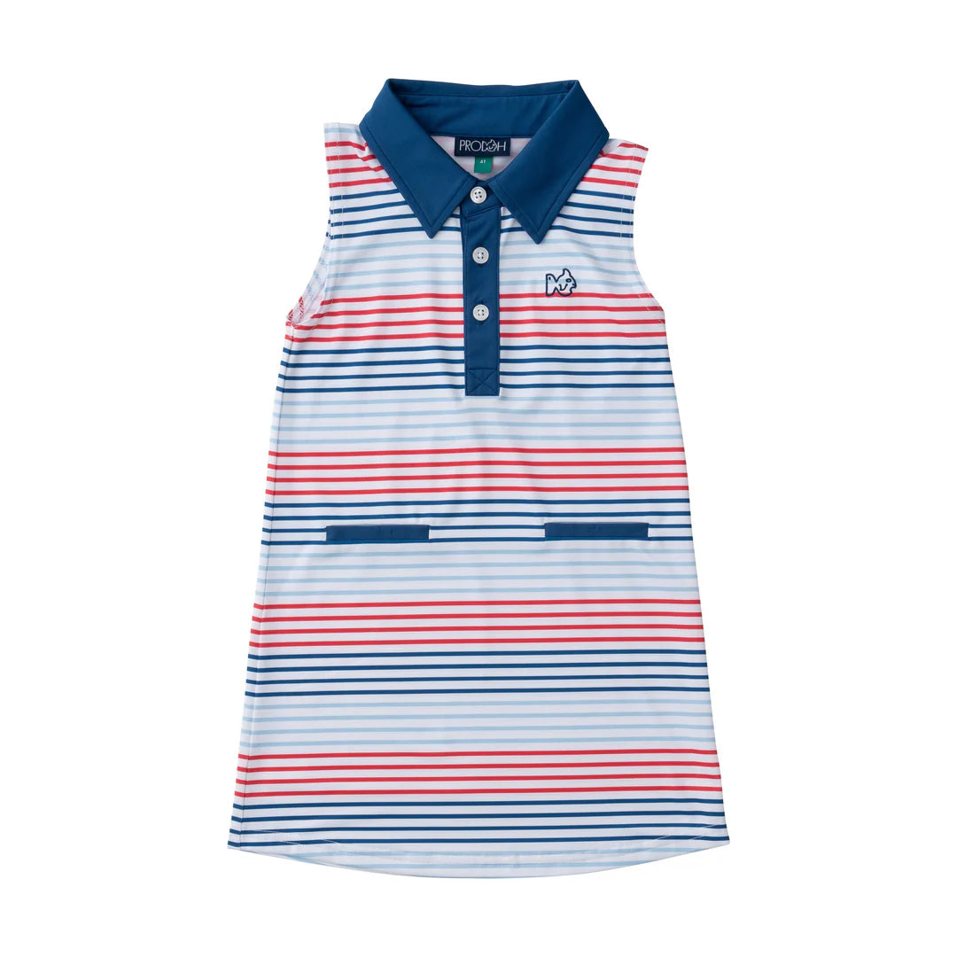 Prodoh Girls Sleeveless Pro Performance Polo Dress