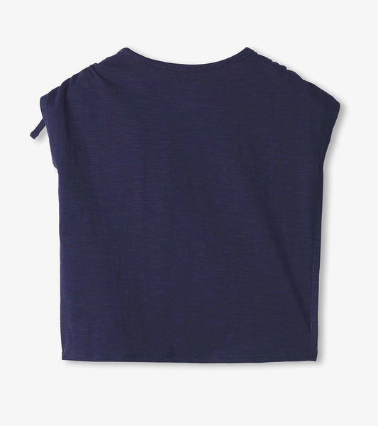 Girls Pop Corn Cinched Cinched Shoulder Top