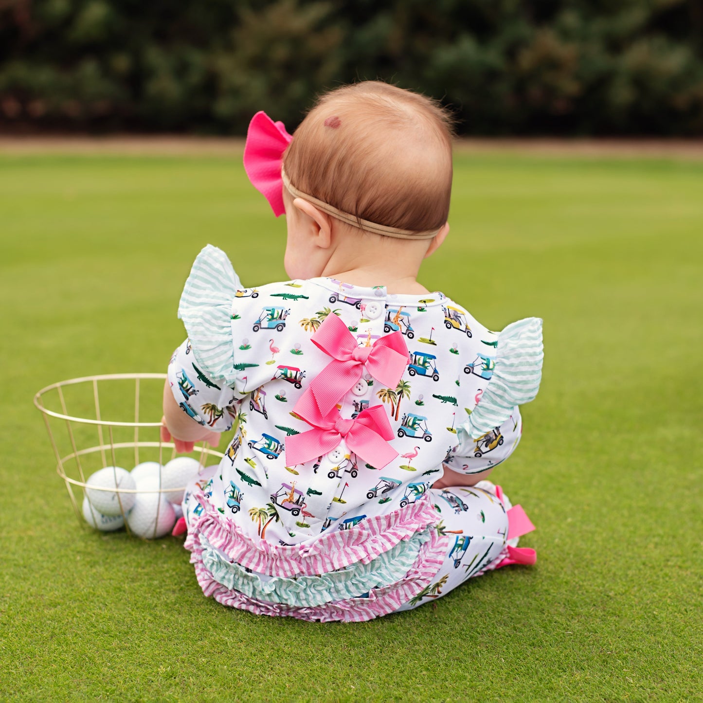 The Palms Girls Golf Romper