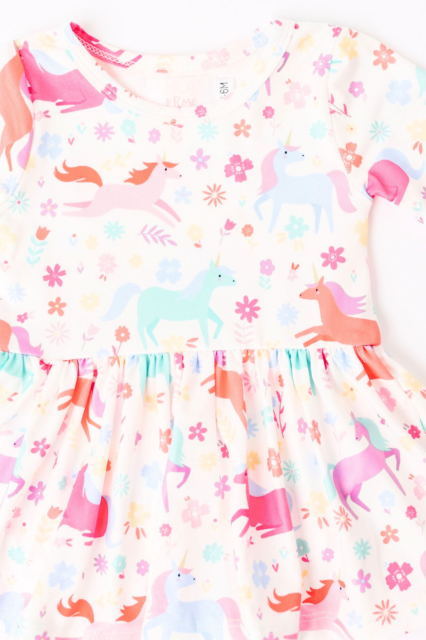 Unicorn Wish 3/4 Sleeve Twirl Bodysuit