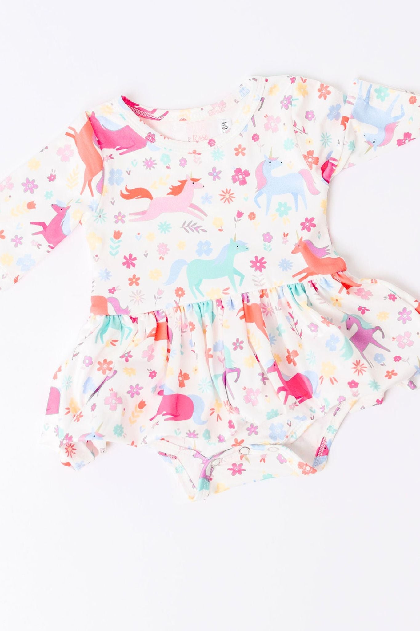 Unicorn Wish 3/4 Sleeve Twirl Bodysuit