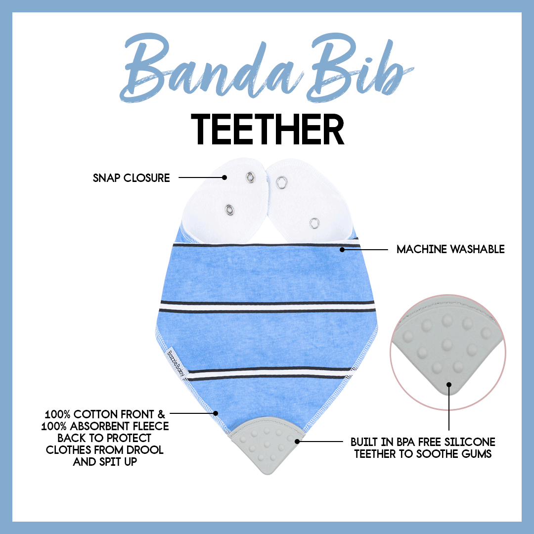 BandaBib with Teether 4-pack: Zion