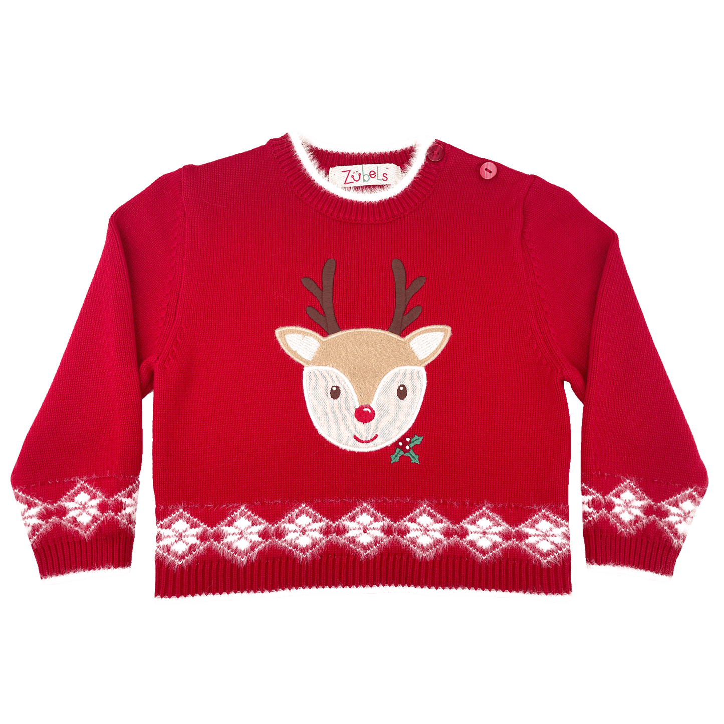 Reindeer Face Knit Sweater