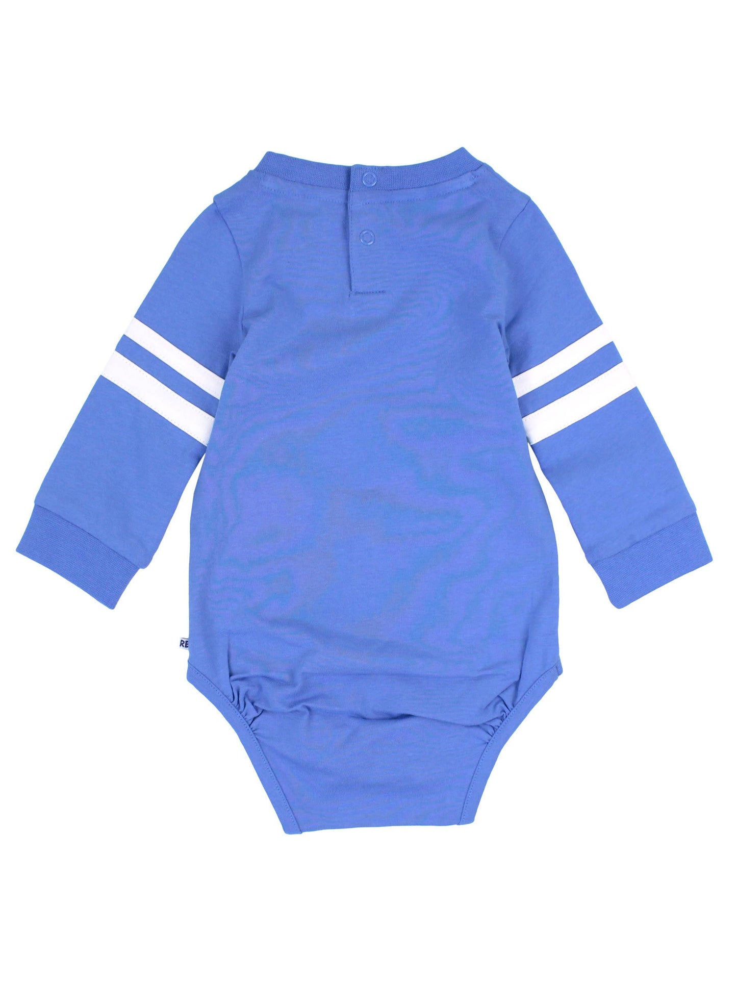 Baby Boys Sonic Blue Racing Stripe Long Sleeve Bodysuit