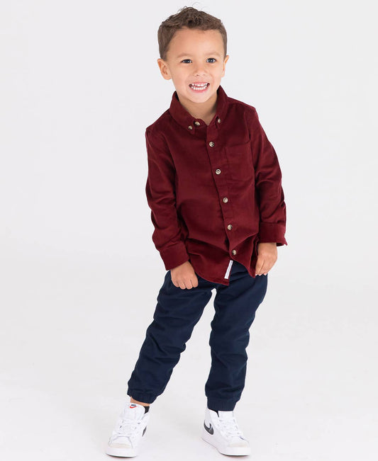 Boys Navy Chino Jogger Pant - Sunny Meadow Boutique