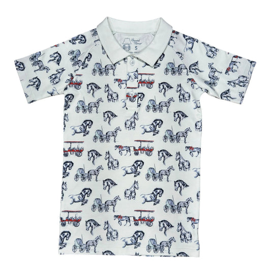 Boys Short Sleeve Pima Polo - Sunny Meadow Boutique