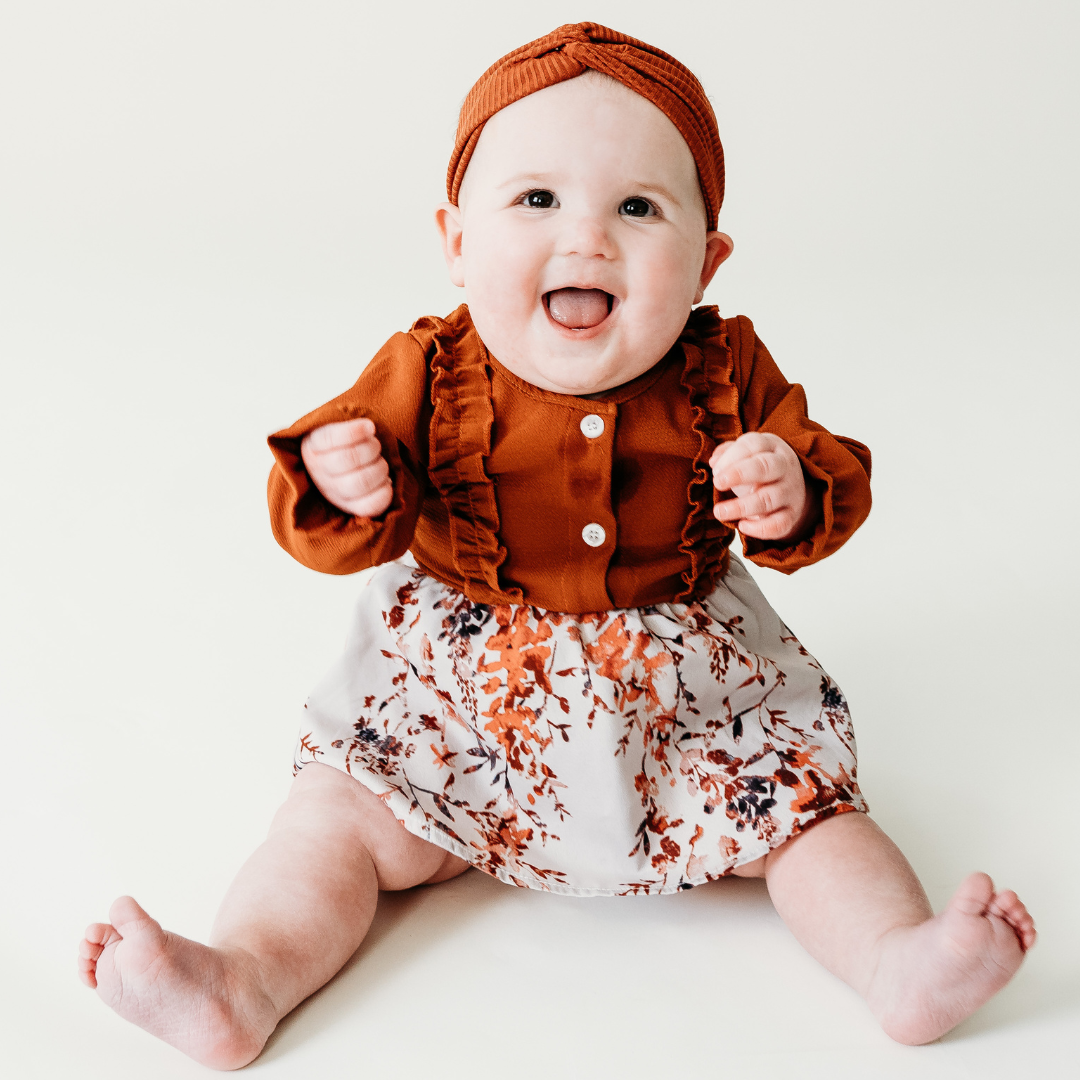 Toffee Brown Midi Mommy & Me Dress - Infant