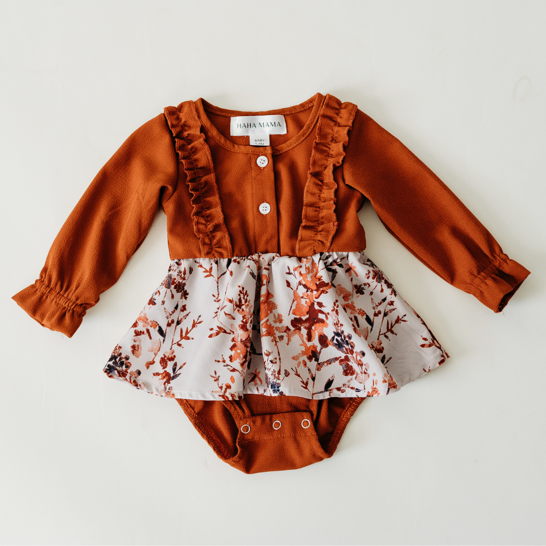 Toffee Brown Midi Mommy & Me Dress - Infant