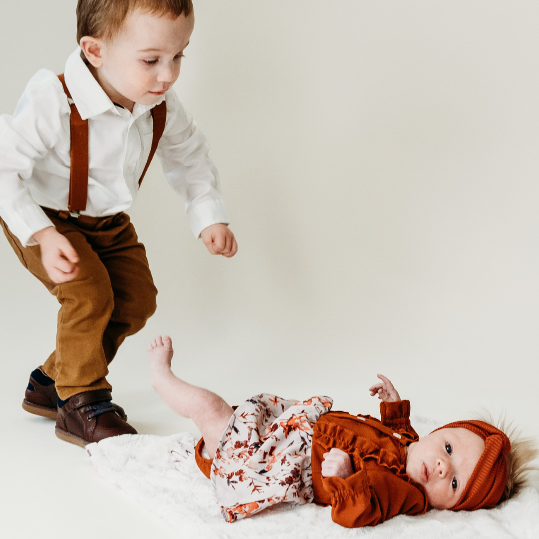 Toffee Brown Midi Mommy & Me Dress - Infant