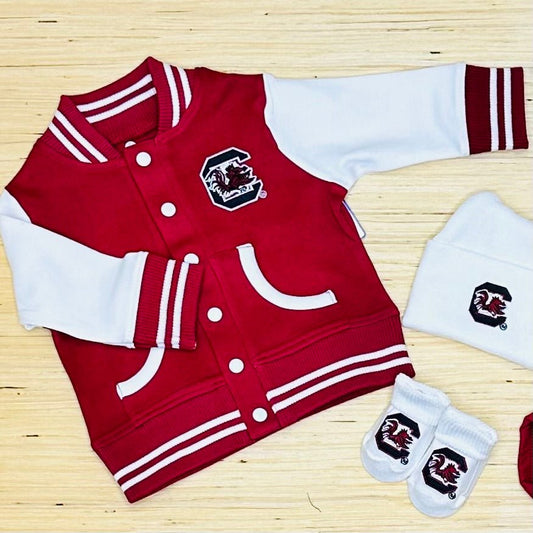 Collegiate Varsity Jacket - Sunny Meadow Boutique