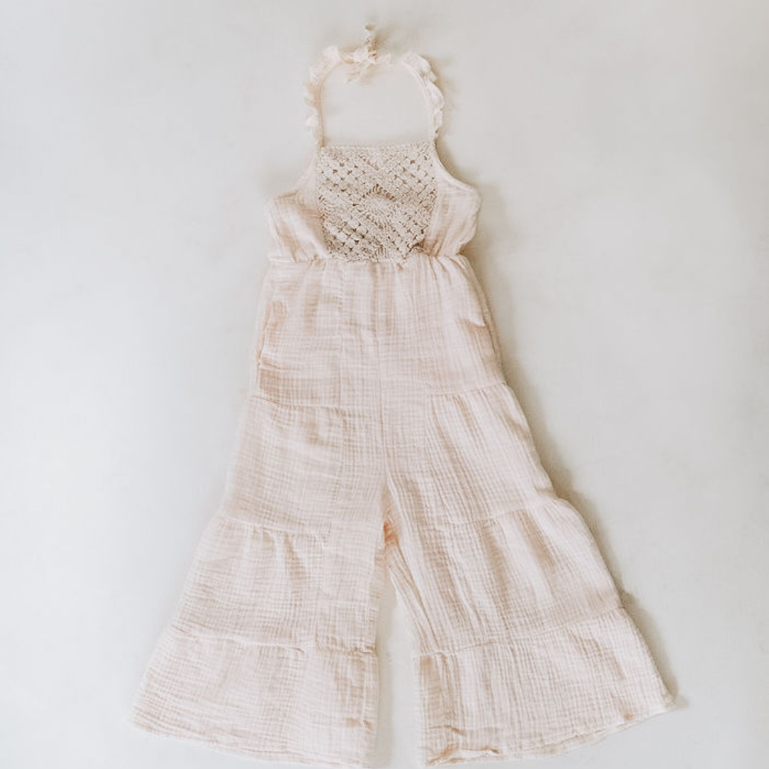 Soft White Crochet Mommy & Me Dress - Child