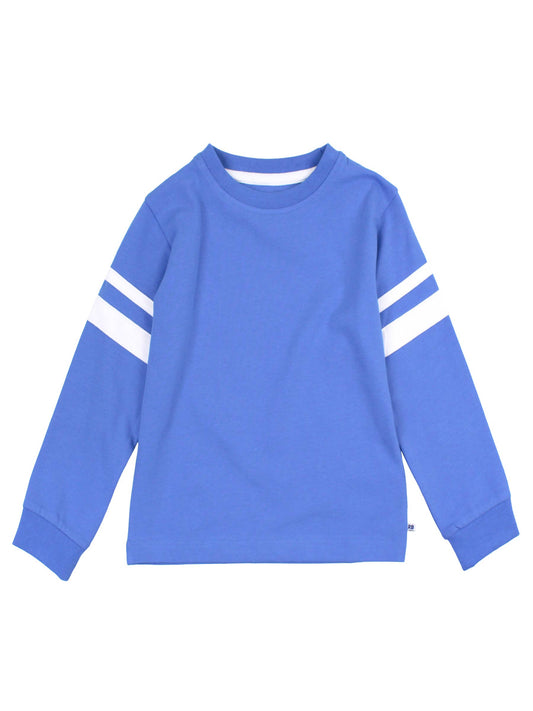 Boys Sonic Blue Racing Stripe Long Sleeve Shirt