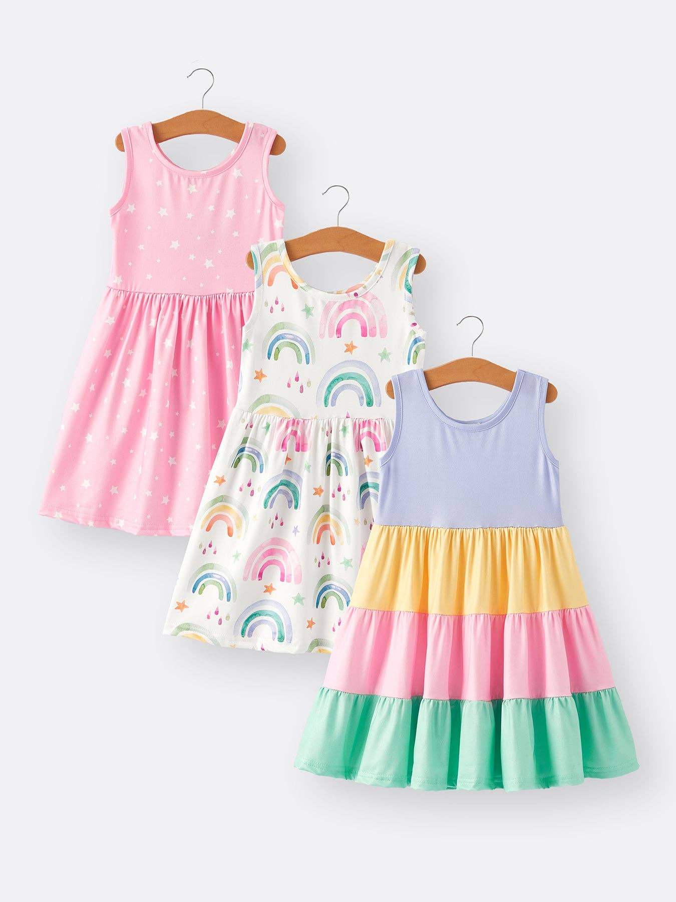 Rainbow Star Colorful Dresses