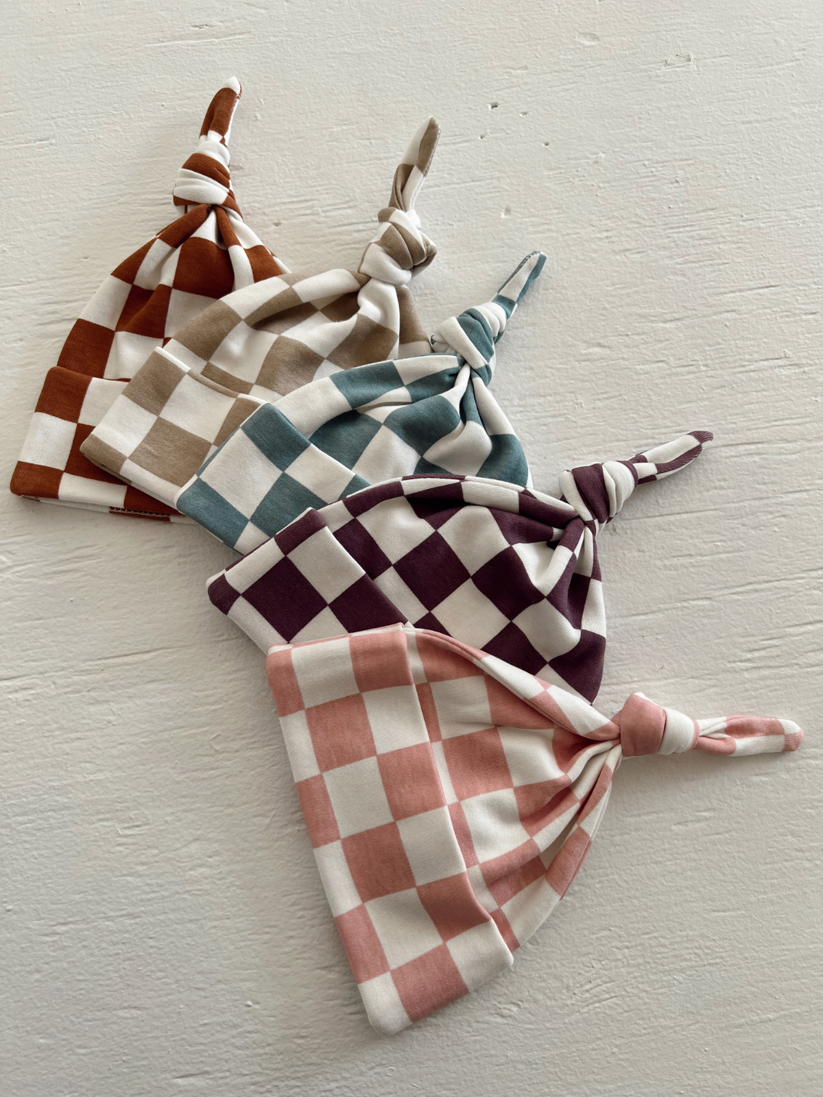 Berry Cheesecake Checkerboard / Organic Beanie (Baby - Kids)