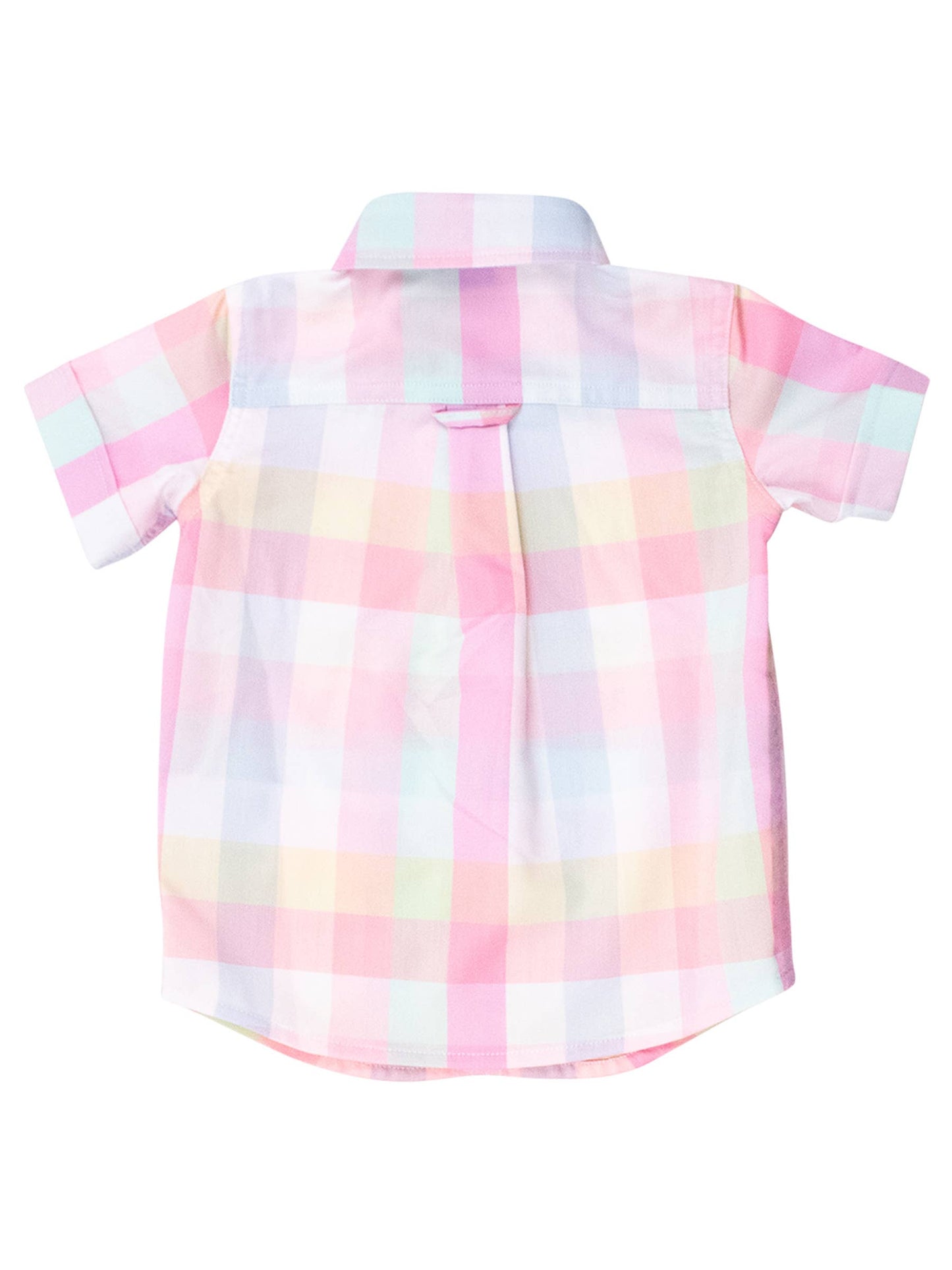 Boys Picnic Plaid Short Sleeve Button Down Shirt