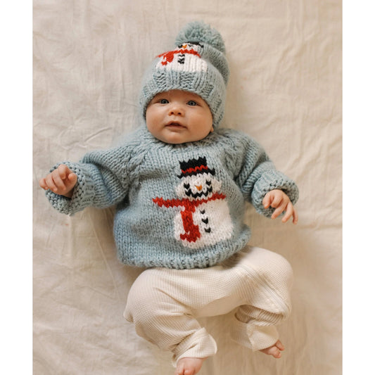 Frosty Snowman Surf Crew Neck Sweater