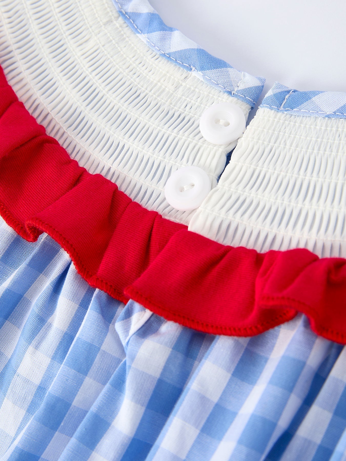 Girls Summer Strawberry Bow Embroidered Smocked Dress - Sunny Meadow Boutique