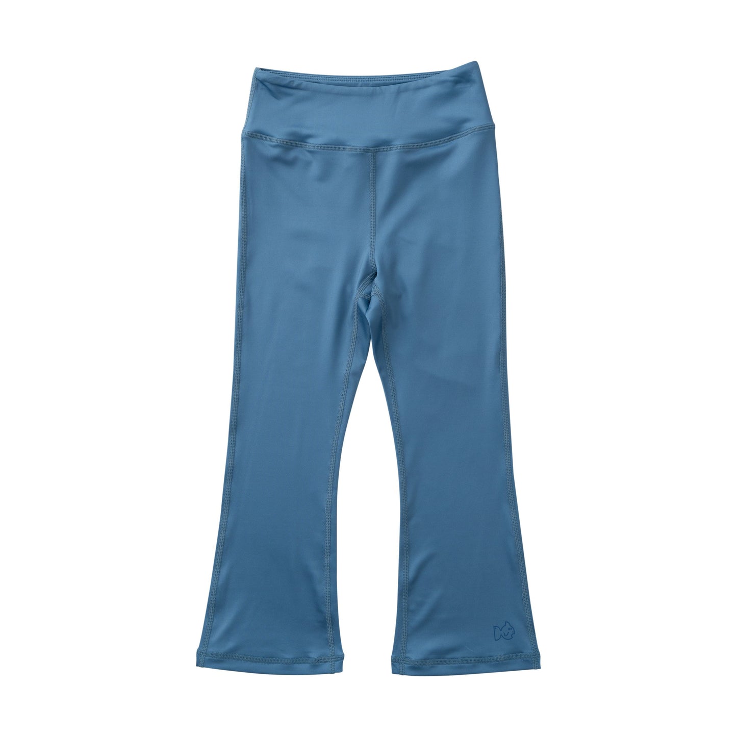 Blue leggings on a white background