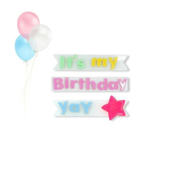 It's My Birthday Hair Clips - Sunny Meadow Boutique