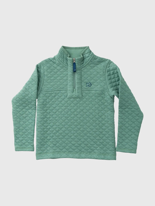 Kids Quilted Zip Pullover - Sunny Meadow Boutique