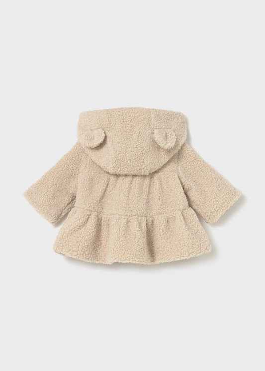 Oatmeal Zip Sweatshirt for Newborn Girls
