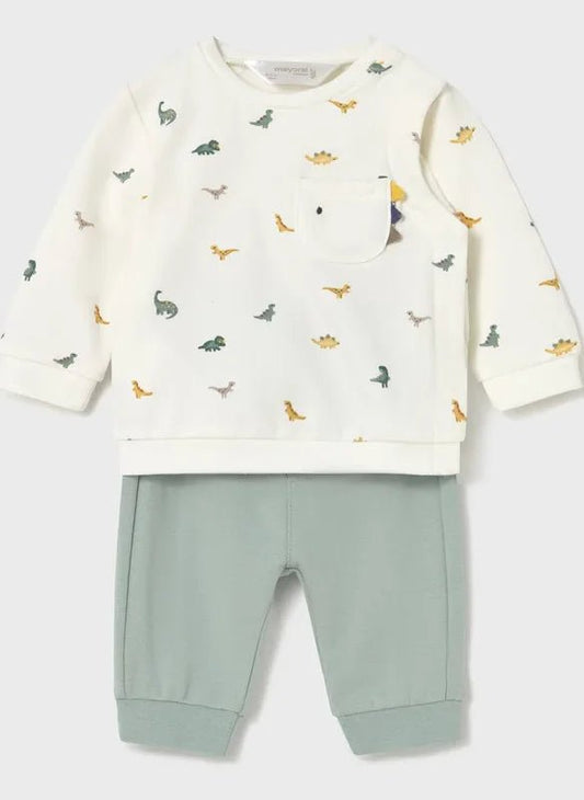 Sunny Meadow Newborn Boy 2 - Piece Dino Mix & Match Sets – Honey & Rain - Sunny Meadow Boutique